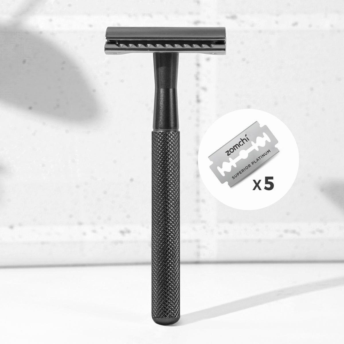 Two Sided Razor ZOMCHI Reusable Metal Safety Razor