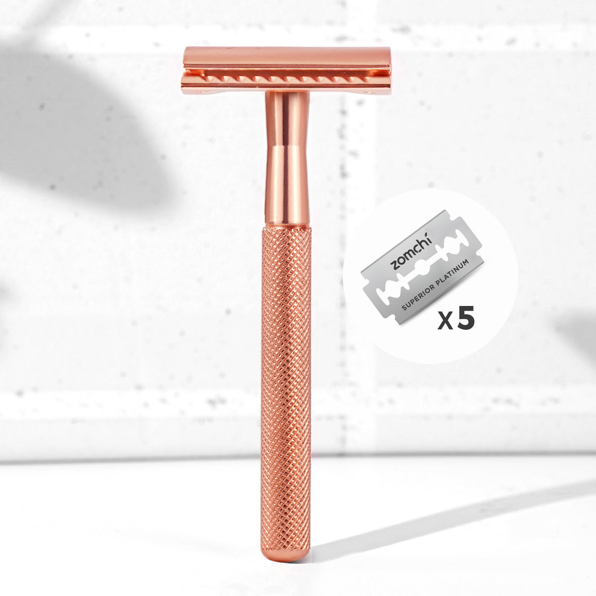 ZOMCHI Double Edge reusable metal safety razor in seven colors