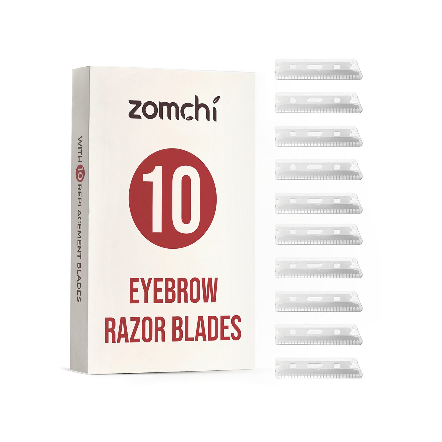 Union Razorblade Refills 10PCS Stainless Steel Eyebrow Razor Blade Refills, Eyebrow Trimmer ...