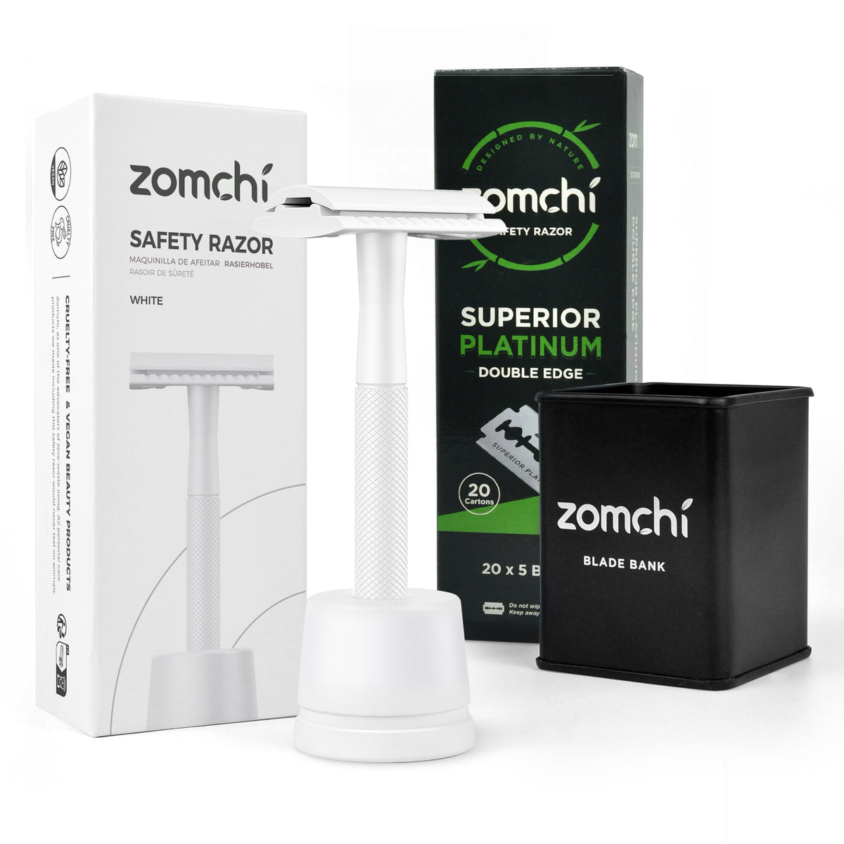Protector Razor Legs Zero Waste Reusable Shaving Safety Razor With Stand For Women Legs + 5 ...
