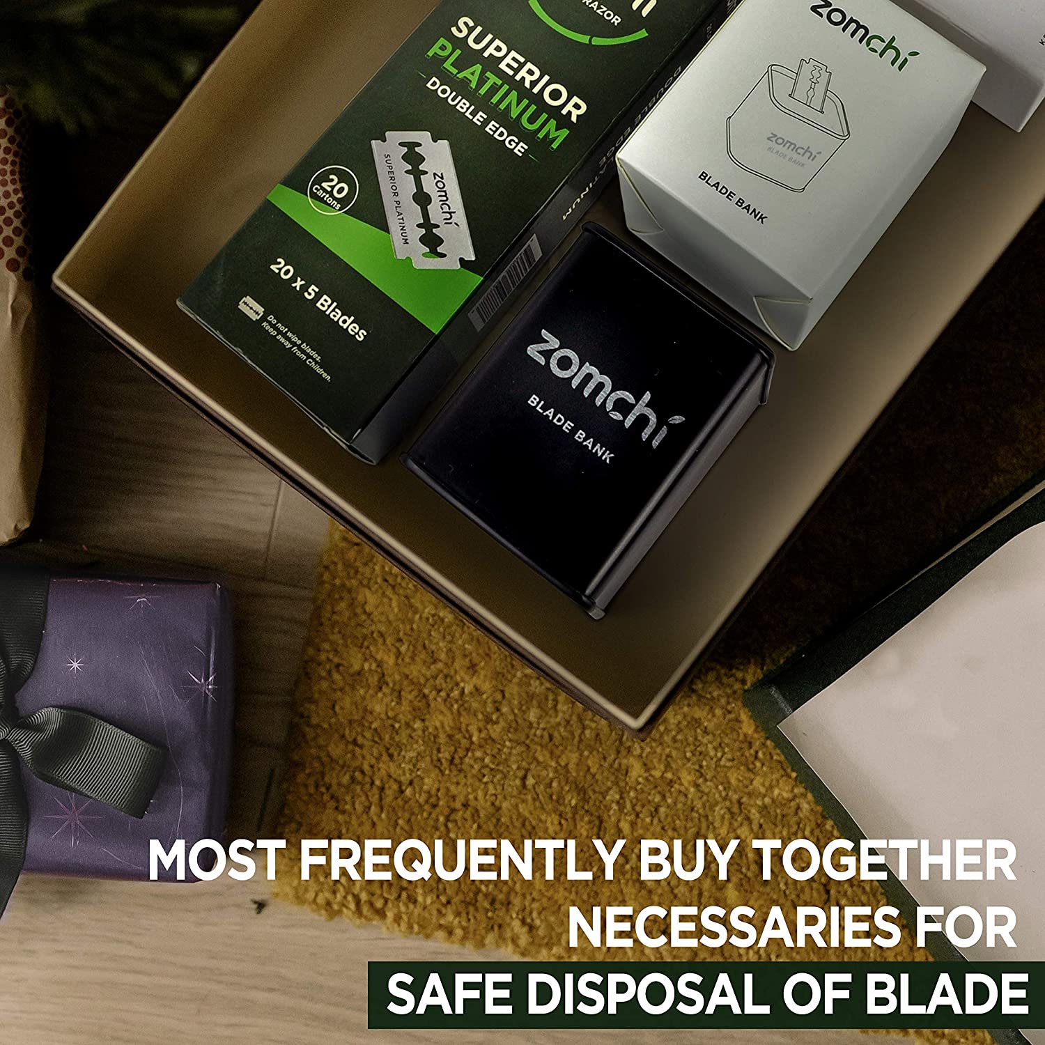 Silver Eyebrow Razor with Razor Blade Bank – ZOMCHI