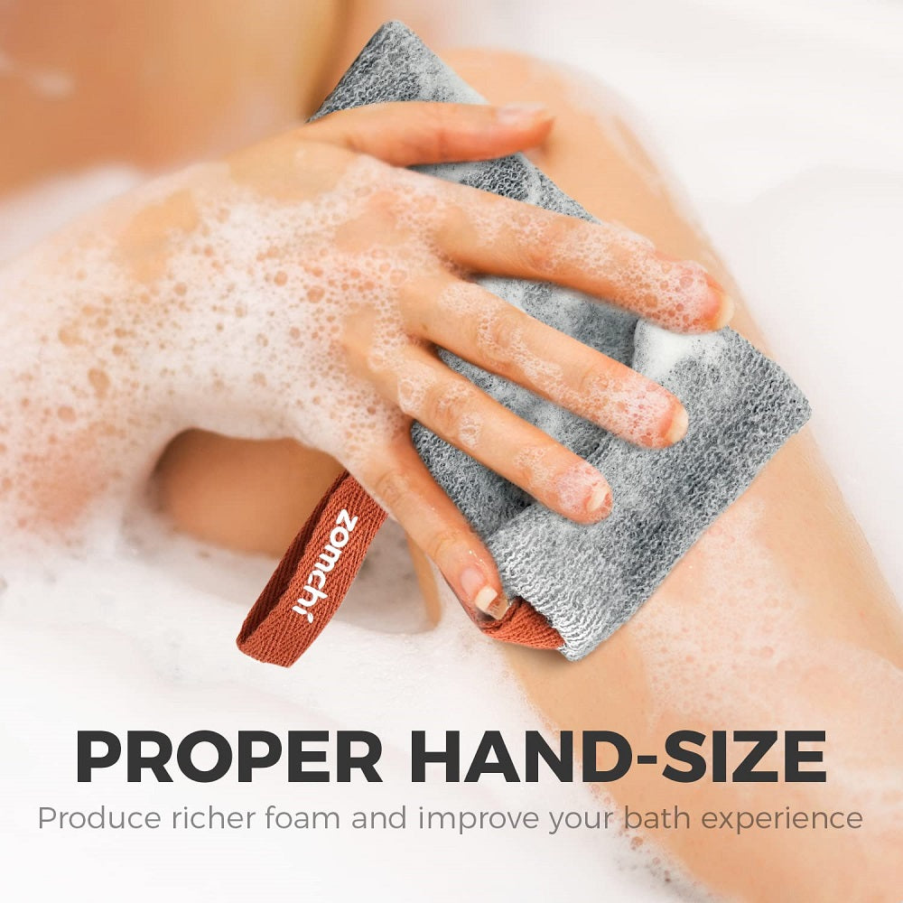 Scrub Away Body Dirts And Relieve Body Fatigue With Exfoliating Soap Pouch And Soap Saver Pocket