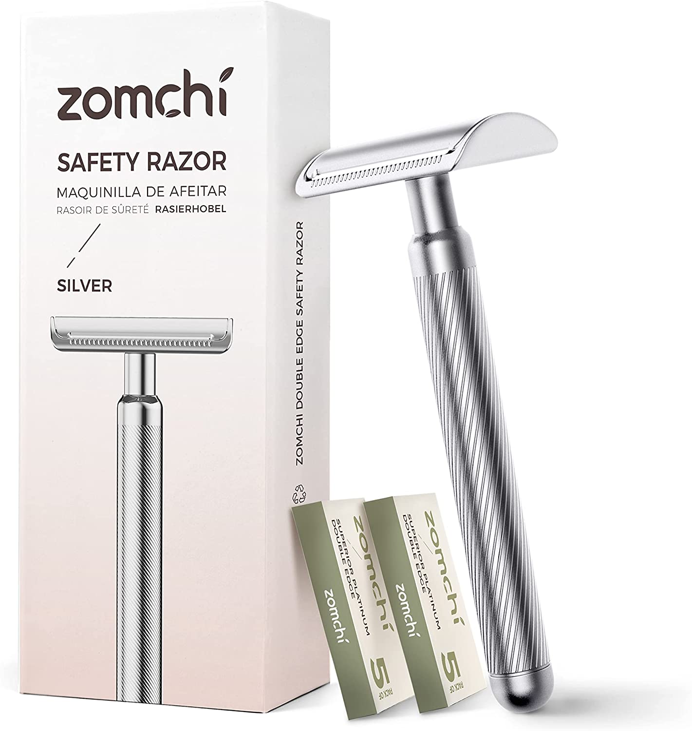 Zomchi Noble Silver Double Edge Safety Razor