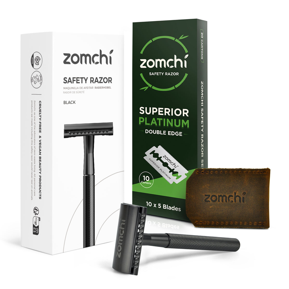 Hair Razor Zero Eco Friendly And Zero Waste Safety Razors For Women & Men + 50/100 Cou ...