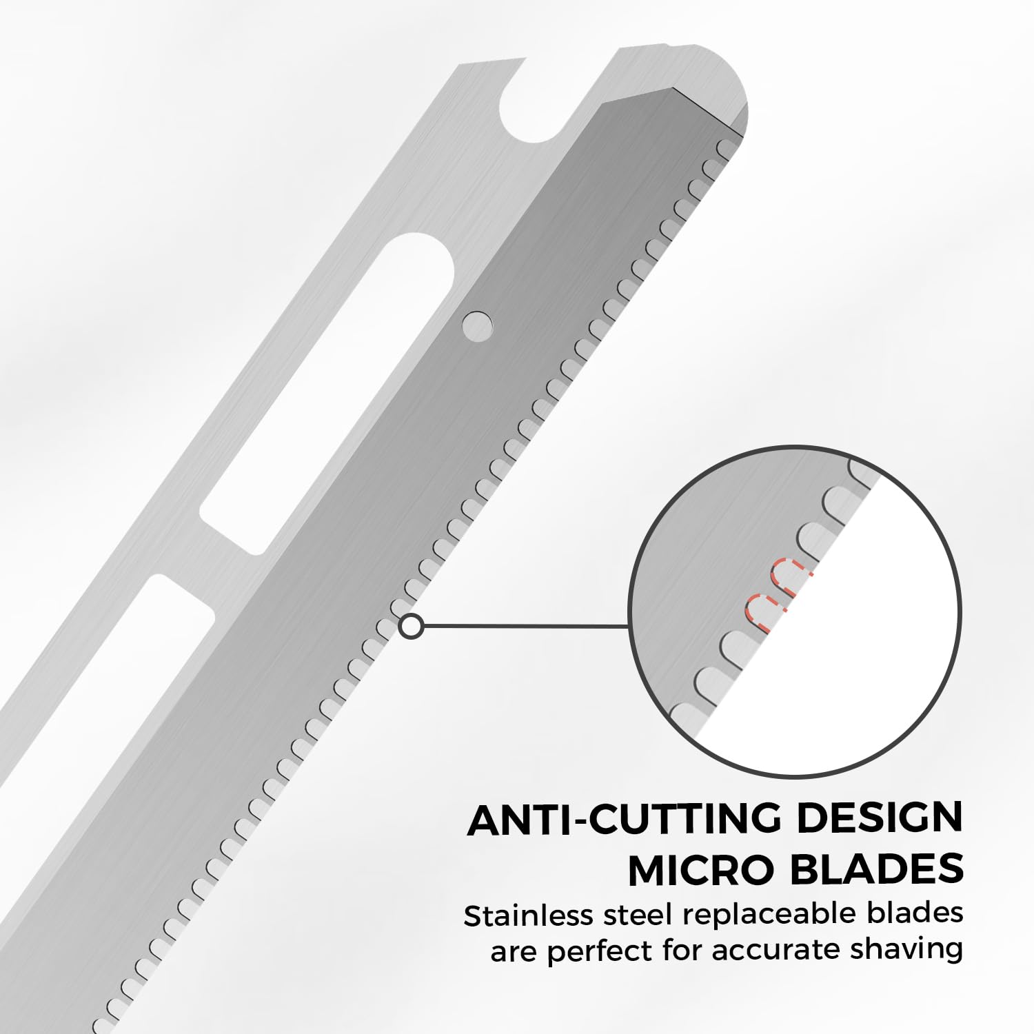 ZOMCHI Reusable Metal Dermaplane Tool Refills, Set of 10 Replacement B