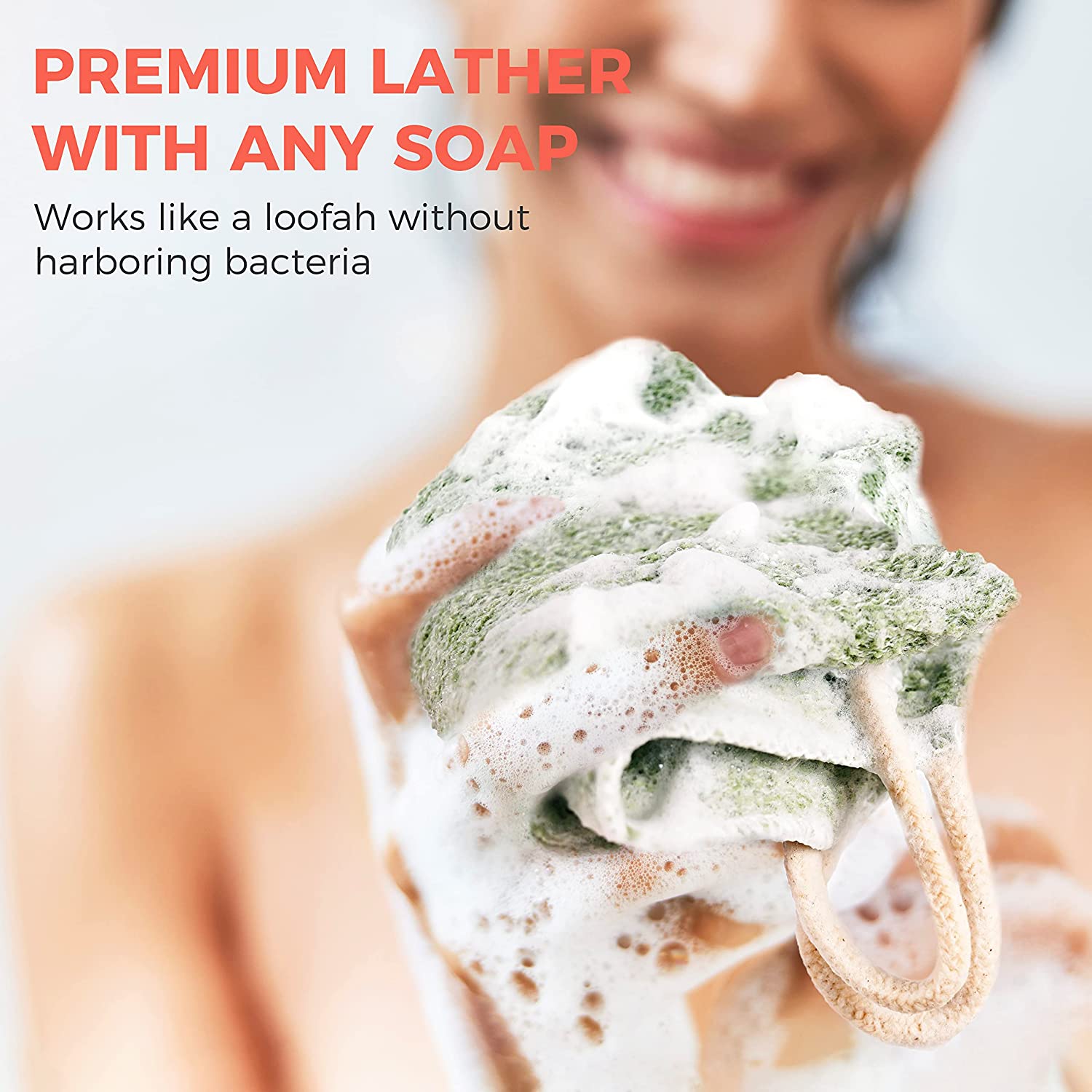 Back Scrubber Lather Generate Premium Lather With Any Soap