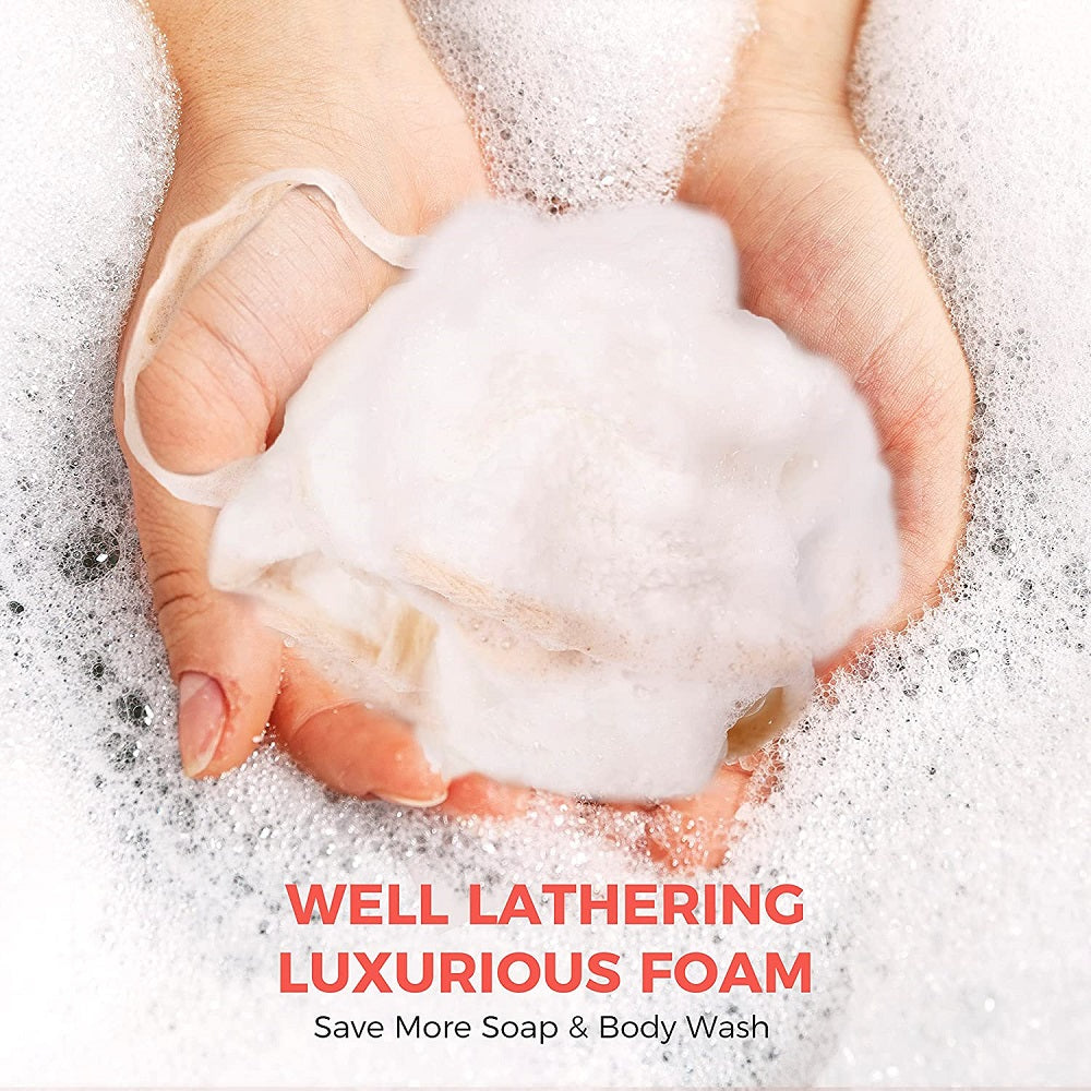 White Exfoliating Washcloth With Well Lathering Luxurious Foam