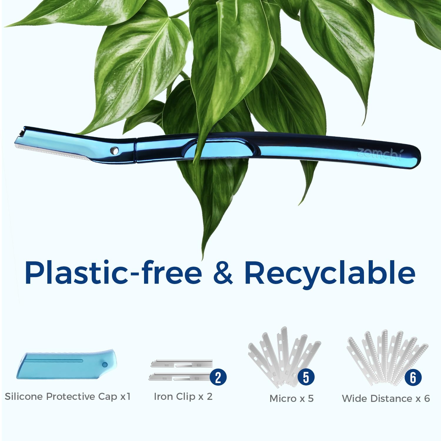 caho ⭐︎新品MEER. THIN RUBBER CUTSEW zomchi New Blue Eyebrow Razor – ZOMCHI