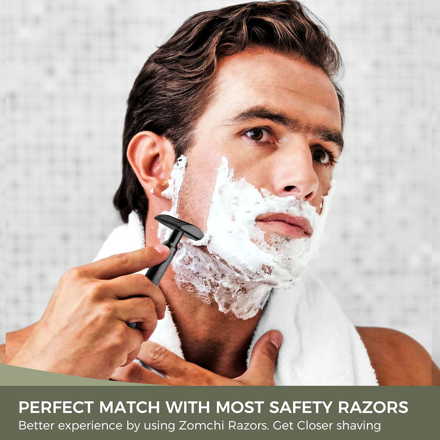 Zomchi Double Edge Razor Blades 2.0, 100 Counts Safety Razor