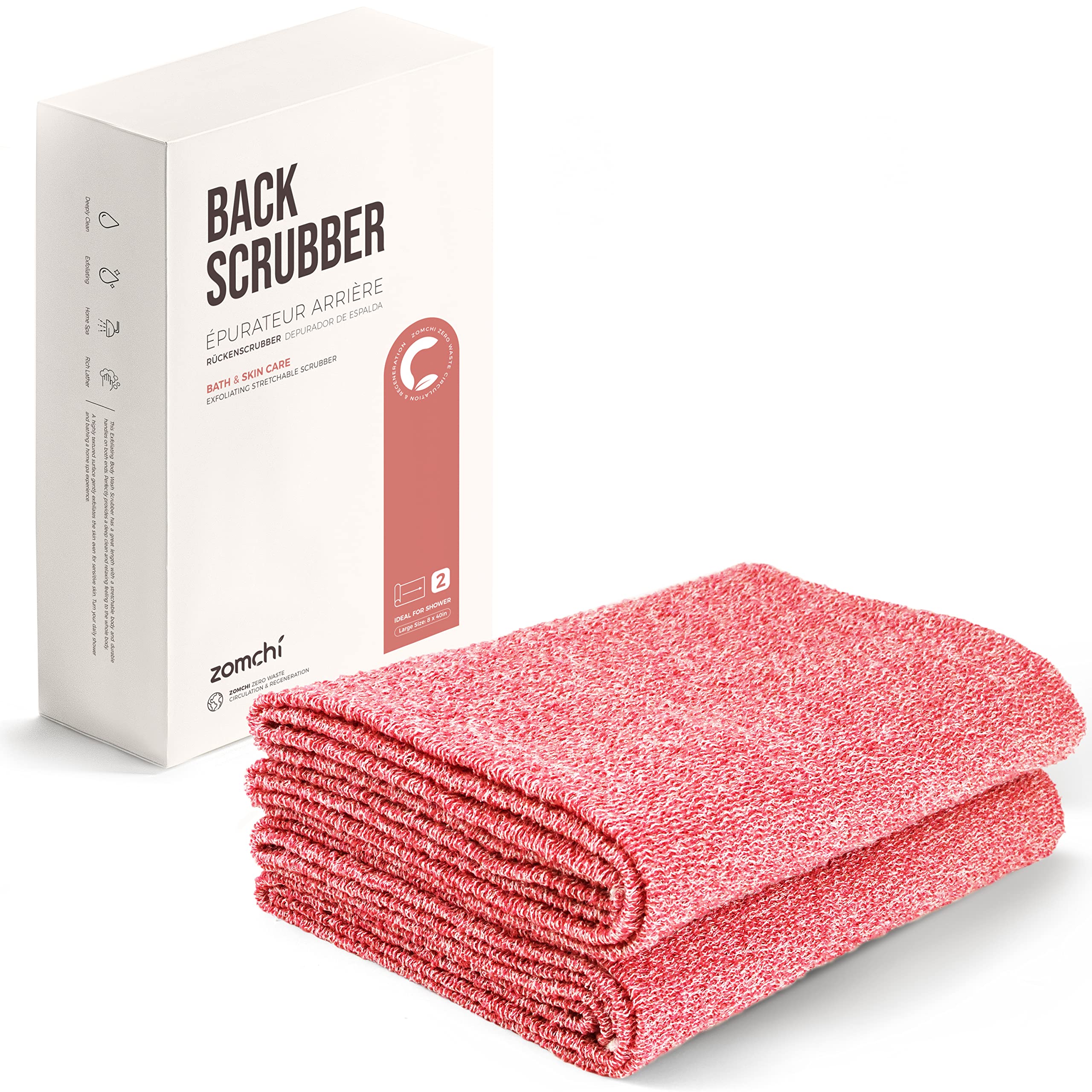 Red Back Scrubber With Packing Box