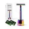 Rainbow Double Edge Safety Razor with Stand