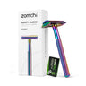 Zomchi Rainbow Double Edge Safety Razor With 5 Counts Razor Blades