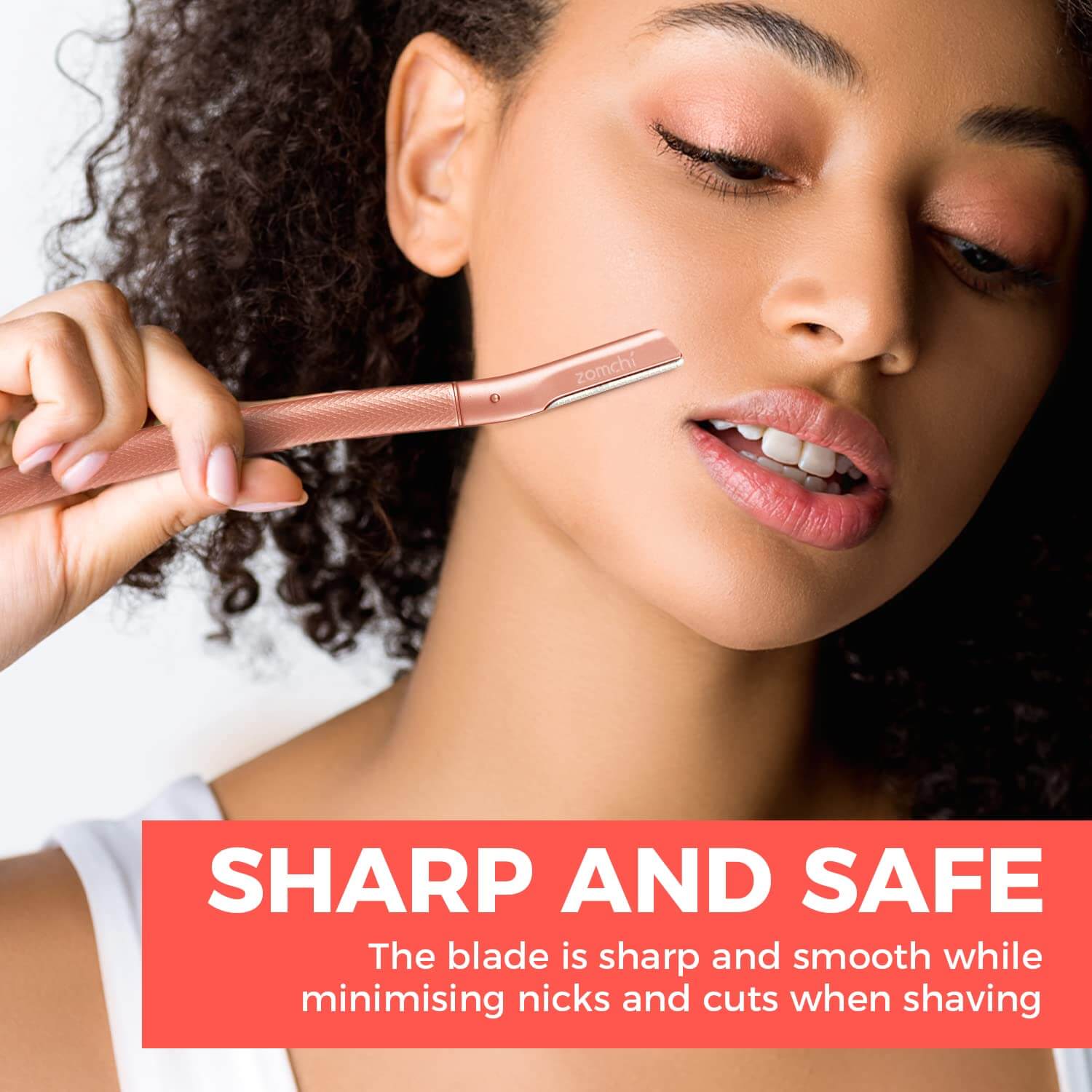 ZOMCHI rose gold eyebrow trimmer shaper