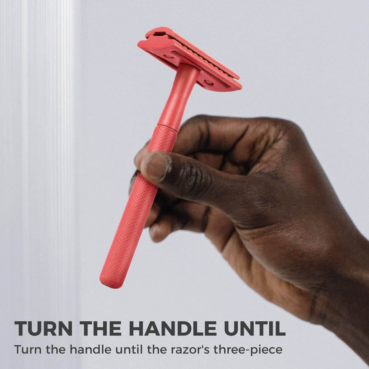 Hold On Red ZOMCHI Reusable Safety Razor