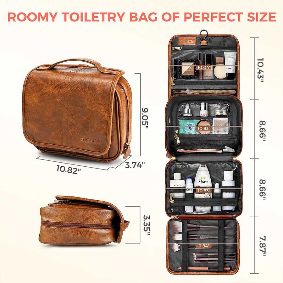 Size Of Zomchi Hanging Toiletry Bag