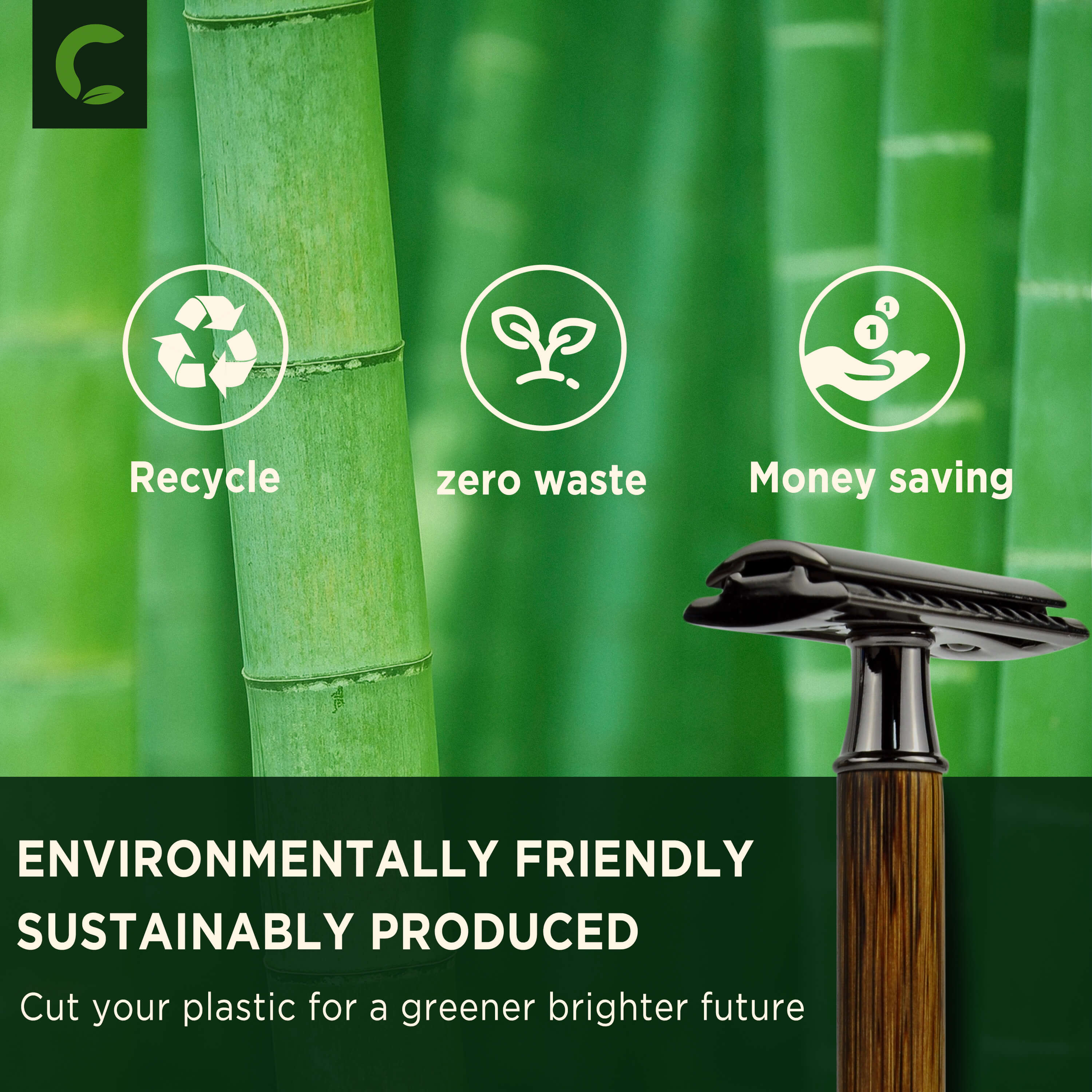 Eco-Friendly ZOMCHI Bamboo Razor